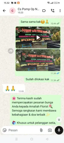 Testimonial Papan Bunga payakumbuh